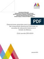 Disposiciones Autonomía Curricular