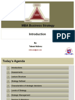 MBA Business Strategy: by Tabani Ndlovu