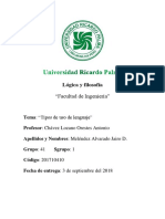 Universidad Ricardo PalmaLogicayfilosofia Trabajo