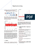 Signal Processing: 2 Application Fields of Signal Pro-Cessing