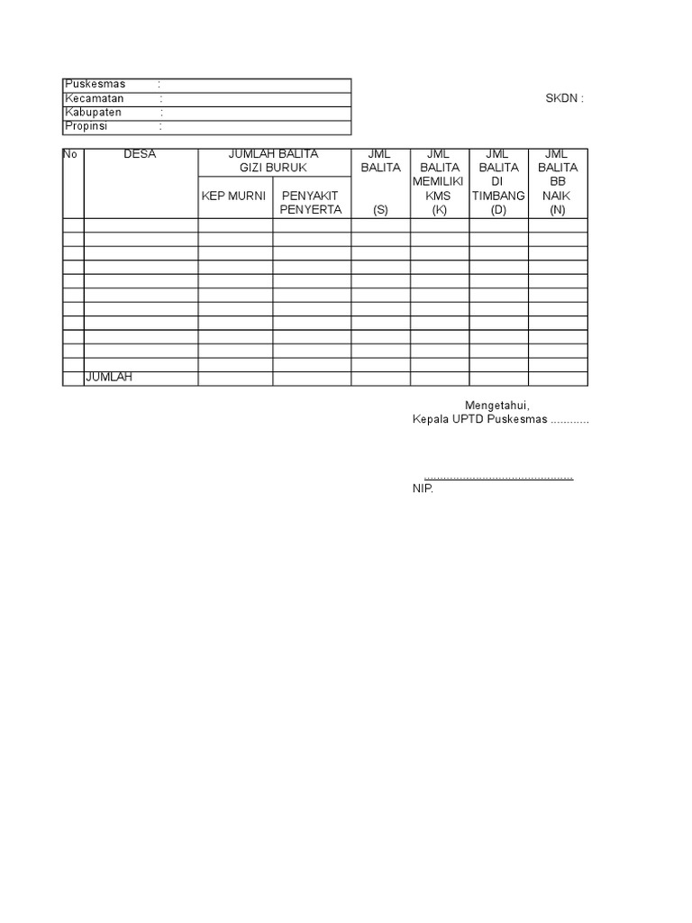 Format SKDN | PDF