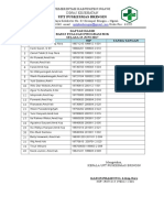 Daftar Hadir Rapat Bok