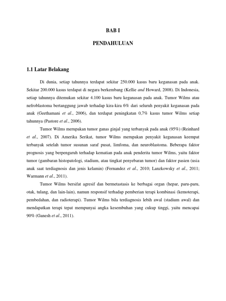 Bab I Wilms Tumor Docx