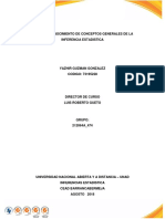 Reconocimiento de conceptos de inferencia estadística