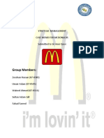 Group Members:: Strategic Management Case Memo For Mcdonalds Submitted To Sir Amir Qawi