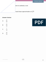 Linear Approximation to Estimate a Root