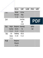 Jadwal Kuliah