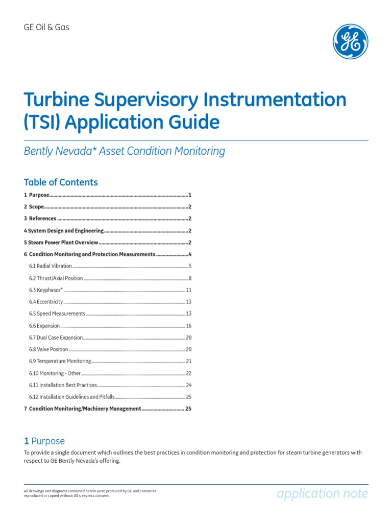 GE TSI Application PDF | PDF | Turbine | Bearing (Mechanical)