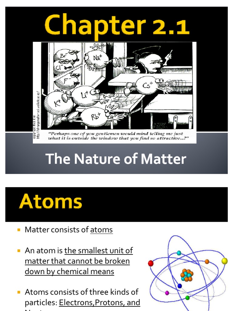 Chapter 2.1 Nature of Matter | PDF