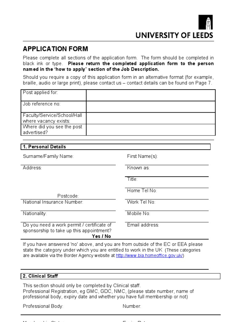 Job Application Form Template | PDF | Criminal Record | Recruitment