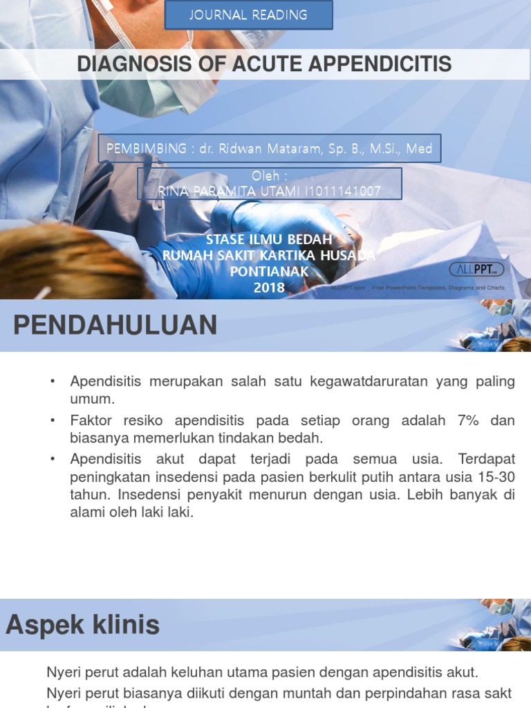 Diagnosis Apendisitis Akut: Panduan Lengkap | PDF | Sains & Matematika