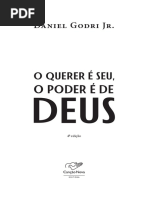Livro O Querer é Seu O Poder é de Deus