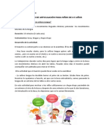 Actividades de Articulación para Preescolares PDF