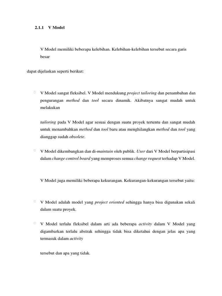 V Model Pdf