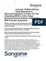 2018-09-05 Sangamo Announces 16 Week Clinical Results 423