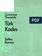 Aile Araştırma Kurumu Başkanlığı (Şefika KURNAZ), 1991, Cumhuriyet Öncesinde Türk Kadını