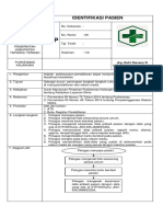 SOP Identifikasi Pasien