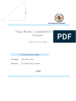 Edgar Morin Complejidad y Sujeto Humano