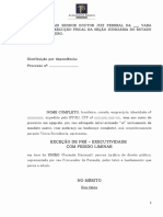 Petição Exeção Pre Executividade EXECUÇÃO FISCAL