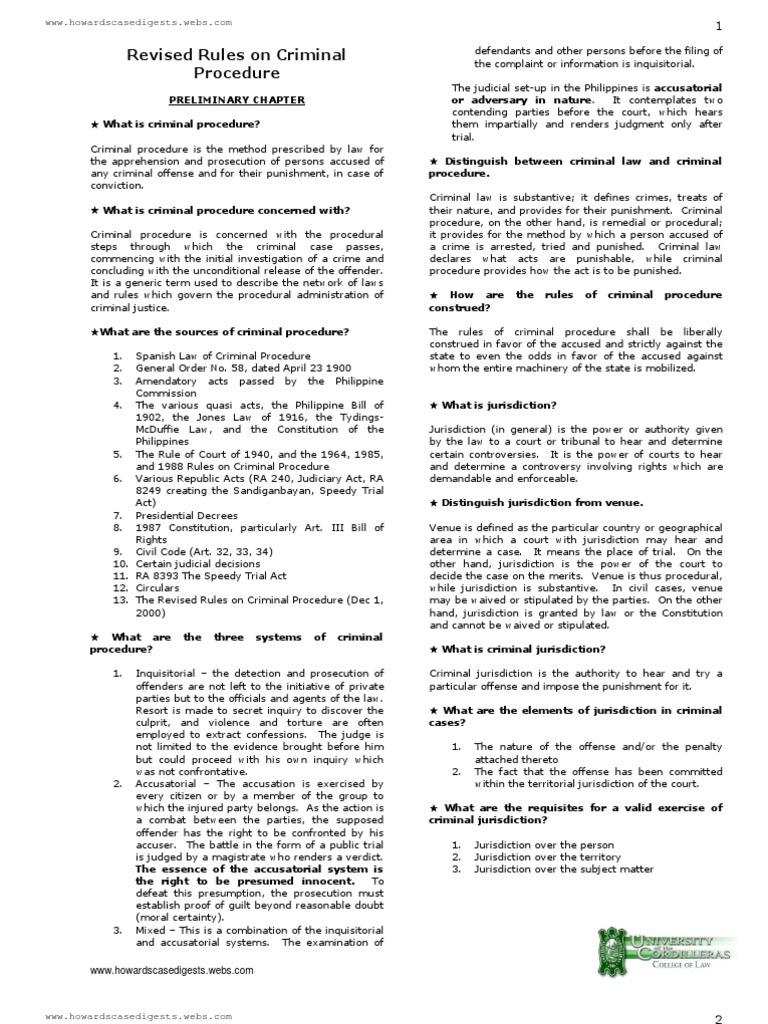 Crim Pro Reviewer Download Free Pdf Prosecutor Criminal Procedure