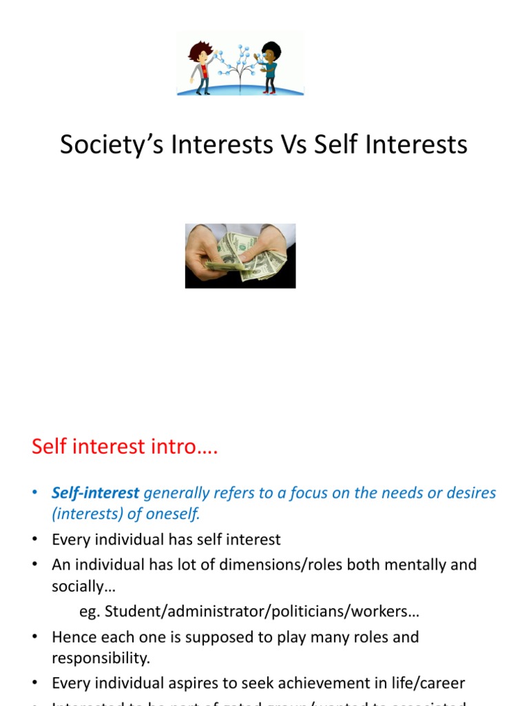 Balancing Self and Societal Interests | PDF | Career & Growth | Social ...