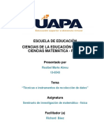 Tarea 3 Seminario de Matematica-Fisica, 13-6543. Richard Baez.