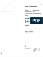 Solution Manual Statistical Quality Control by Douglus c Mont.