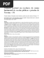 Avaliacao Postural Em Escolares Do Ensino Fundamental de Escolas Públicas e Privadas de Teresina