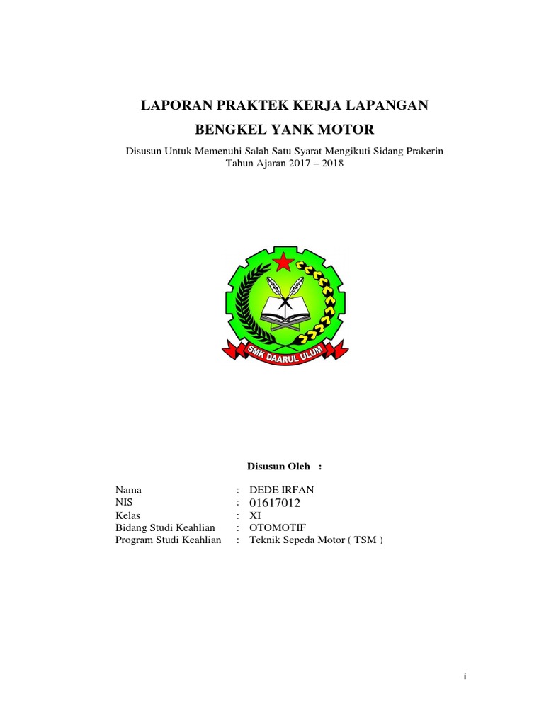 Contoh Laporan Prakerin Smk Jurusan Otomotif Sepeda Motor
