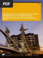 HANA and ABAP On One Server Replication