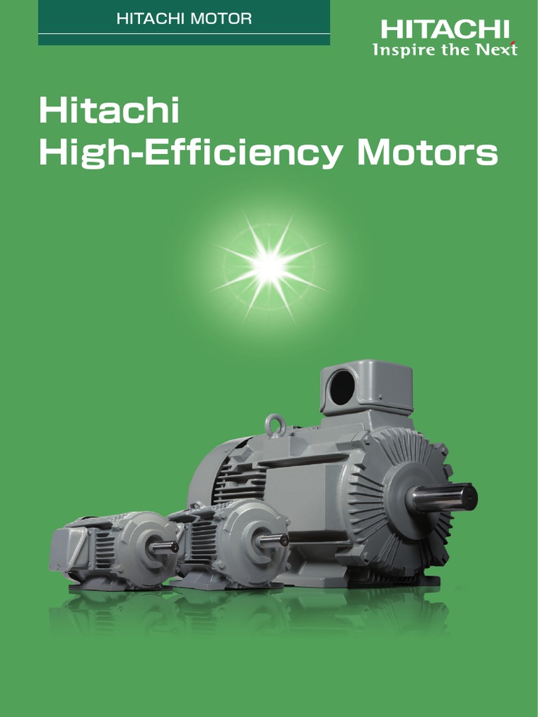 Hitachi High-Efficiency Motor Catalog | PDF | Engines