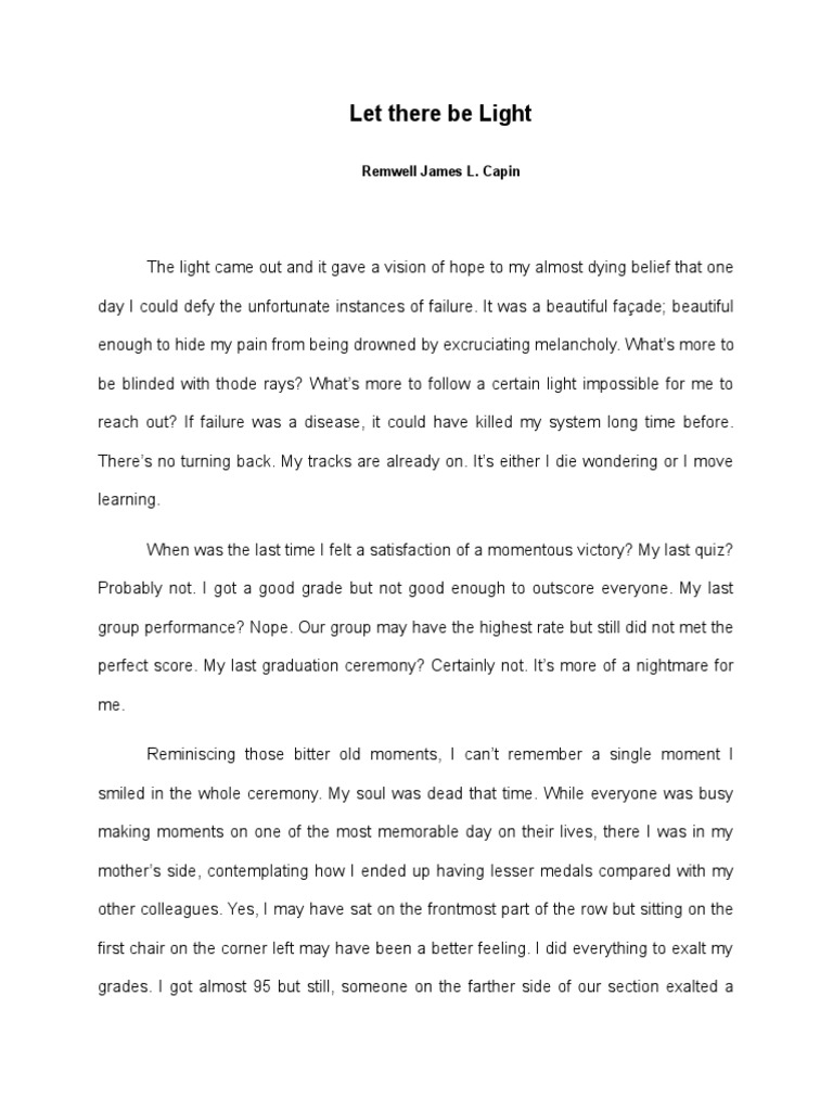Let There Be Light | PDF