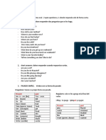 Banco de preguntas oral y escritas en español