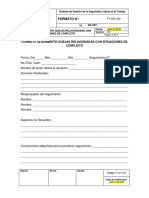 FT-SST-022 Formato Seguimiento Quejas Relacionadas Con Situaciones de Conflicto