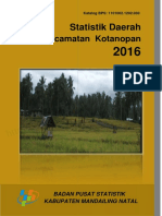 Statistik Daerah Kecamatan Kotanopan 2016