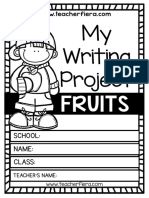 Writing Project Fruits Theme PDF