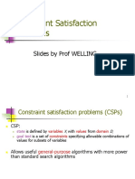 Constraint Satisfaction Problems: Slides by Prof WELLING