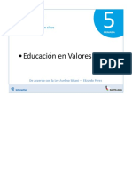 10 Plan de Clases - Valores 5to Primaria