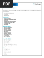 Blueprism Course Content PDF