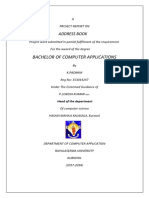 Bachelor of Computer Applications: Address Book