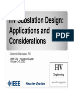 HV Substation Application Design