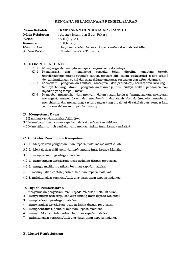 Contoh Perilaku Yang Mencerminkan Beriman Kepada Malaikat - Temukan Contoh