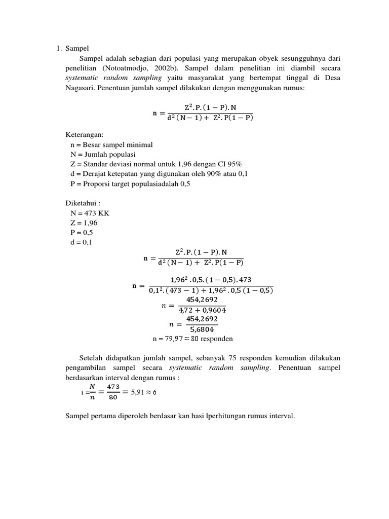 Sampel | PDF | Metode & Bahan Ajar
