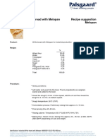 White Bread With Melopan For Industrial Production