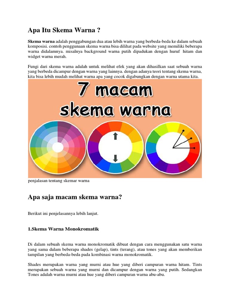 Apa Itu Skema Warna
