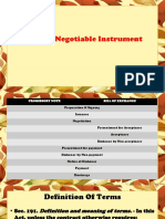 Life of A Negotiable Instrument