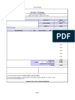 Tax Invoice Template for Cleaning Company Pristine Cleaning