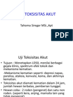 Toksikologi 3, Uji Toksisitas Akut