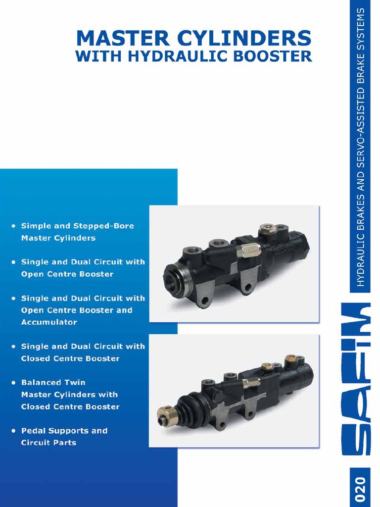 2 Master Cyl. With Booster PDF Brake Valve