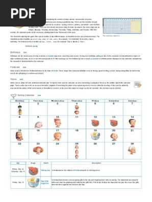Calender My Time at Portia | PDF
